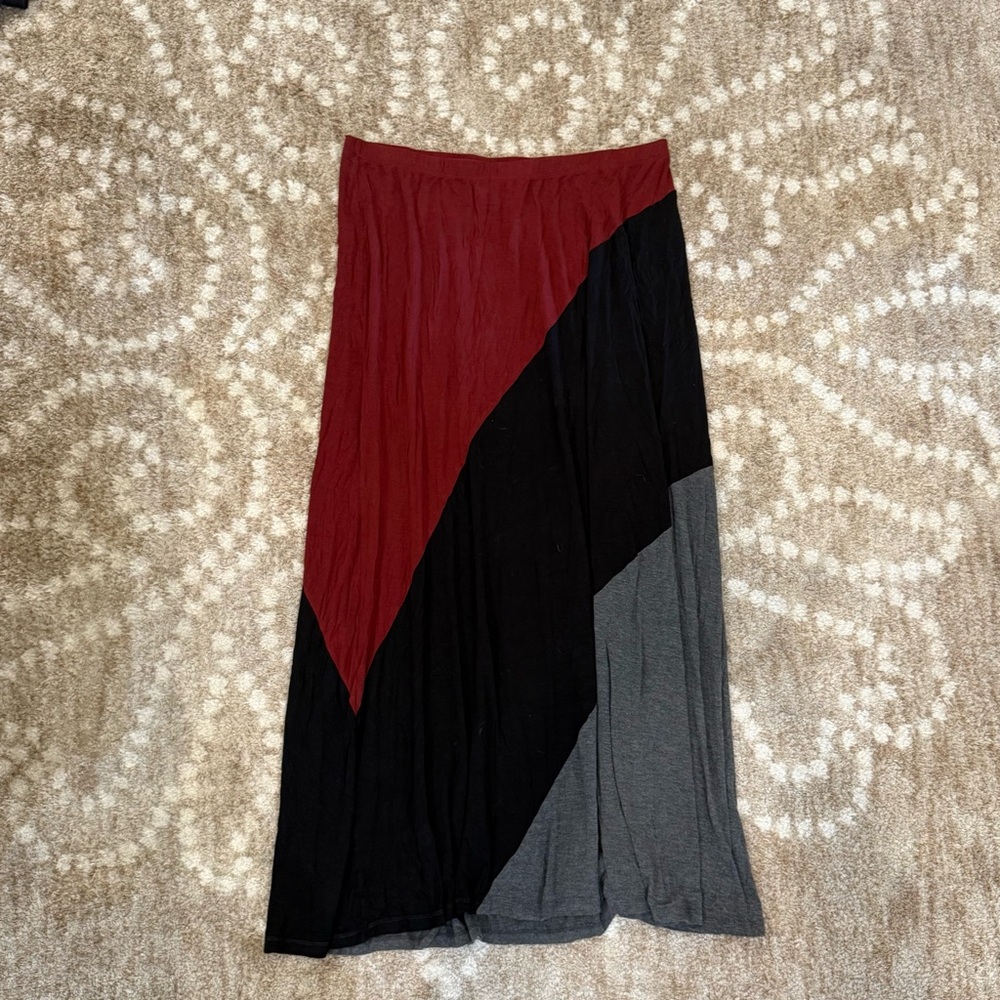 Nordstrom Bobeau Colorblock Maxi Skirt